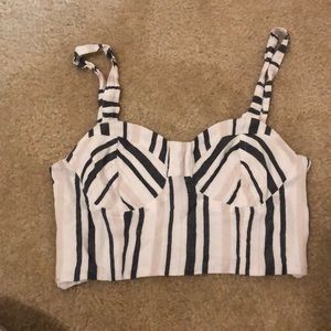 AEO crop midriff top